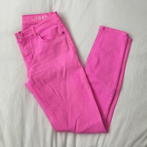 Gap Hot pink skinny jeans