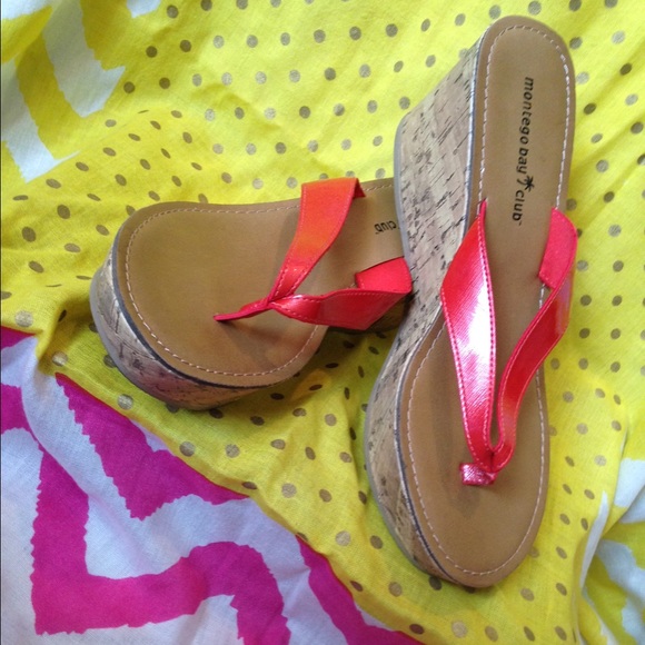 🎉HP🎉Summer Coral cork Sandals☀️