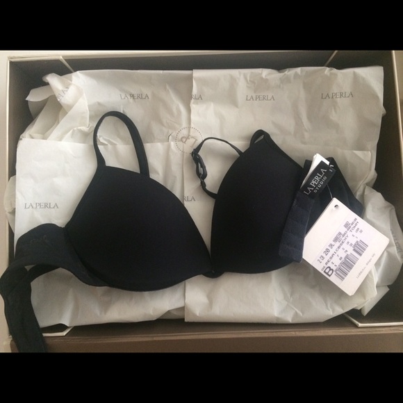 Tags-On La Perla Bra: Black 32B Sexy-Town Push-Up