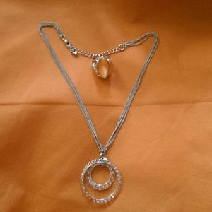 White and pink crystals