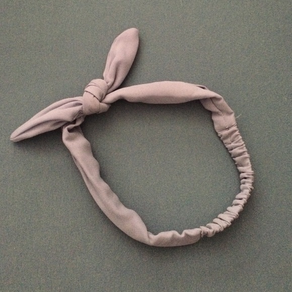 brandy sky blue bow headband