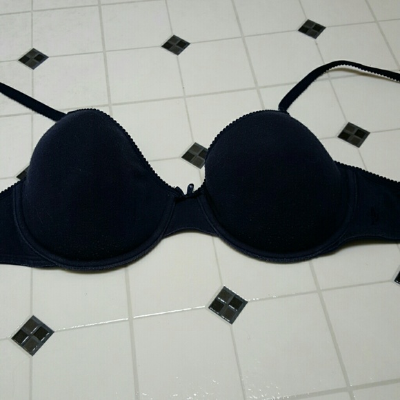 Aerie Navy Blue Hannah cotton bra sz 34D
