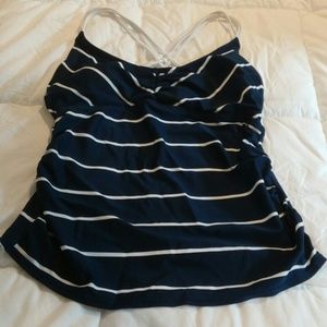 Navy blue swim top (can be maternity small)