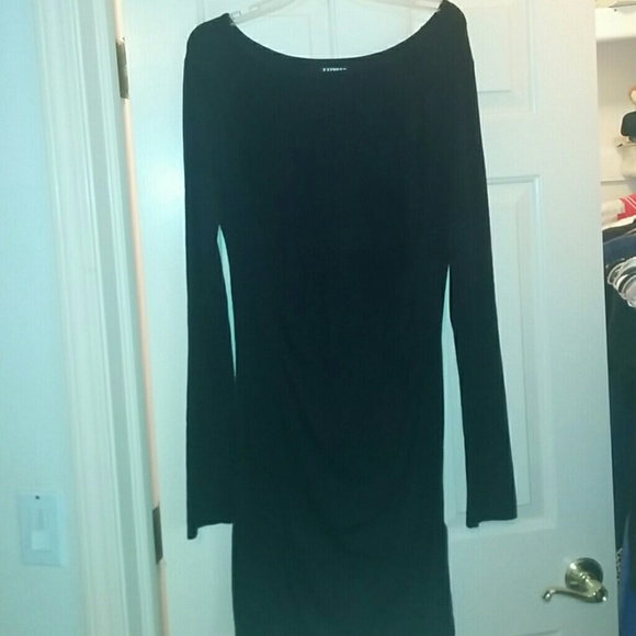 Express tight black sweater dress!