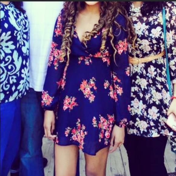 Blue flowery dress