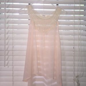 A light pink top