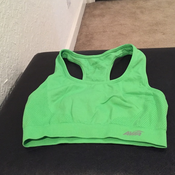 Green sports bra