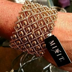 NWT Gold Stretch Cuff