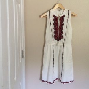 Madewell Tassel Embroidery Dress