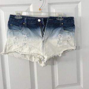 OMBRÉ F21 SHORTS