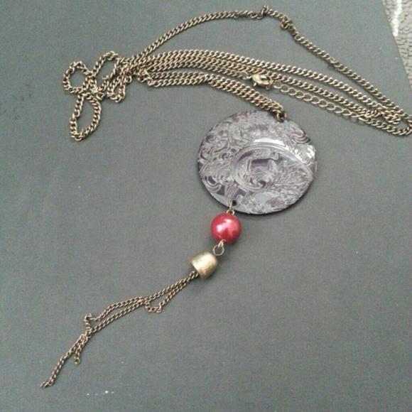 Long Oriental inspired necklace