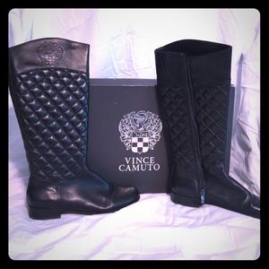 Vince Camuto Black Riding Boot