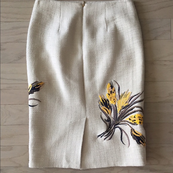 Tory Burch Tweed Embellished Skirt - Picture 2 of 3