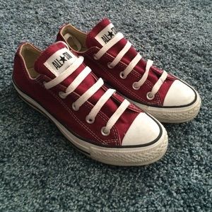 Burgundy Converse