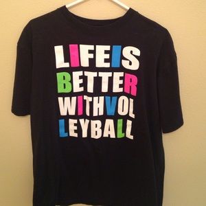 Volleyball graphic tee
