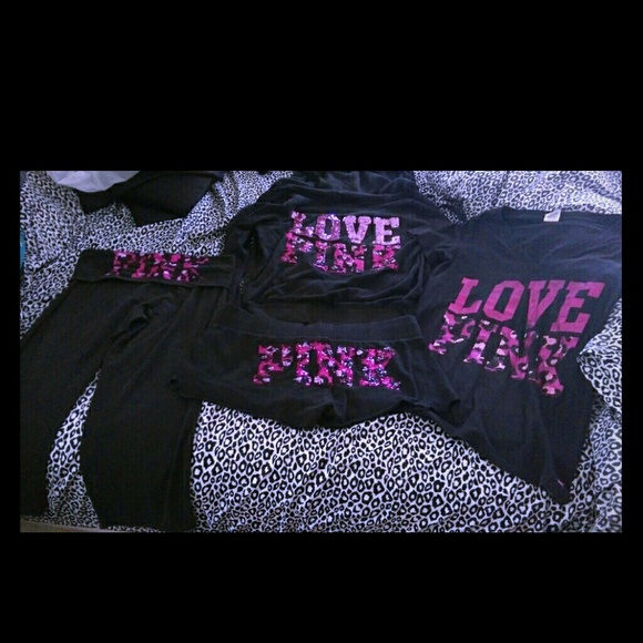 HTF vs pink cheetah bling set