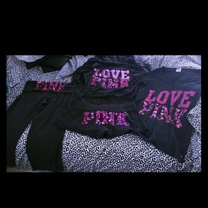 HTF vs pink cheetah bling set