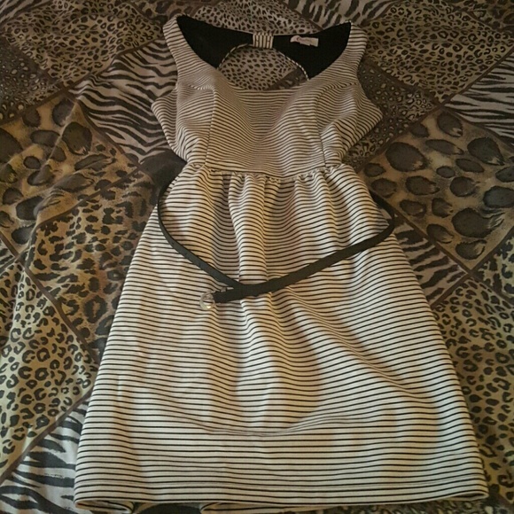 Striped dress.