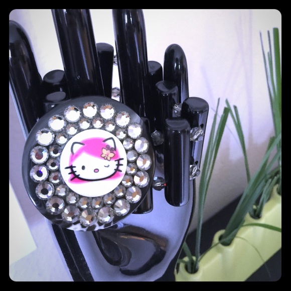 ‼️SOLD‼️Tarina Tarantino Hello Kitty Cuff in Black