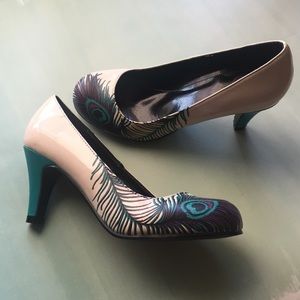 Proudly Posh Peacock heels