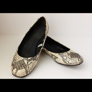 Snake Print Flats