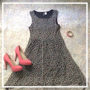 COLORFUL Cheetah Print High Low Dress