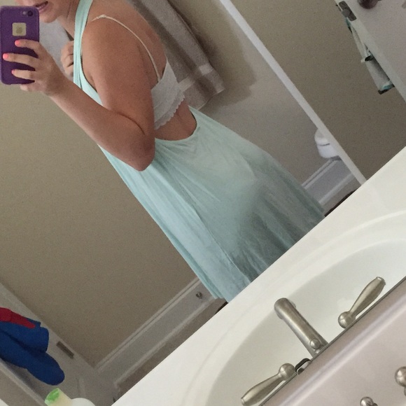 Topshop V-neck halter mint dress - Picture 2 of 3