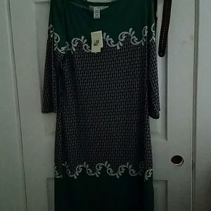 Max studio dress with 3/4 length sleeves