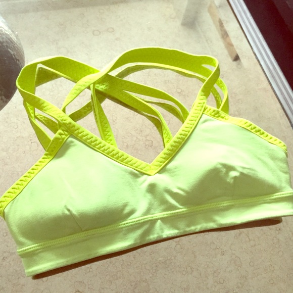 Lululemon Neon Yellow Bra