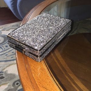 ASOS glitter clutch