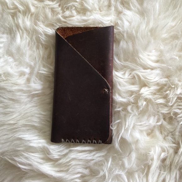 leather case for cards and iPhone 5