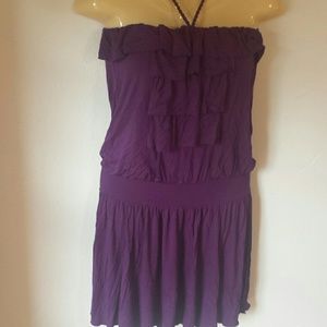 NWT  Purple  Jersey  Summer Dress Sz L
