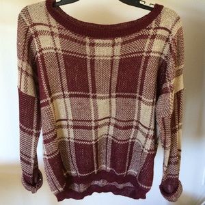 Tobi plaid sweater