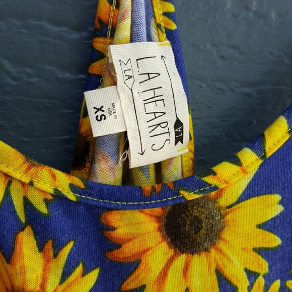 Summer Sunflowers Racerback - Picture 4 of 4