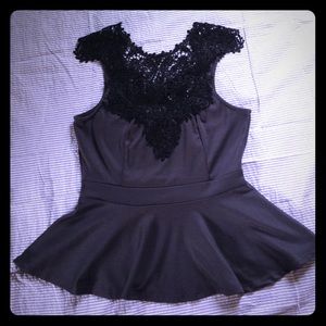 Work Chic Peplum Top