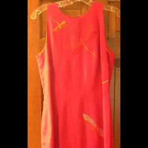 Talbot embroidered linen dress