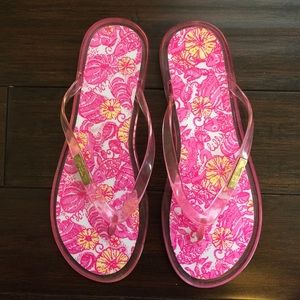 Lilly Pulitzer flip flops