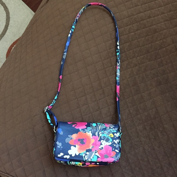 Floral navy crossbody