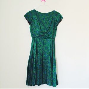 Vintage Emerald and Teal Dress