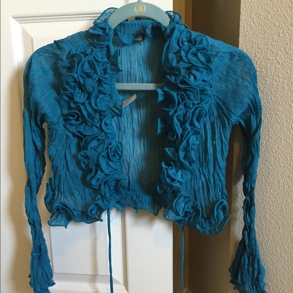 Teal Blue Bolero