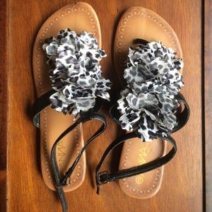 Black & White Sandals