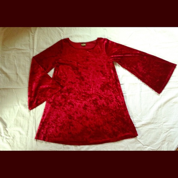 Crushed Velvet Tent Dress