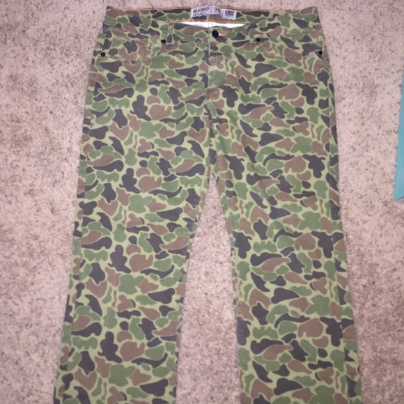 Green camo pants