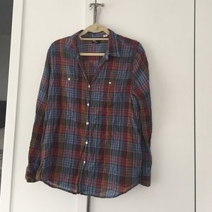 bdg plaid long sleeve shirt