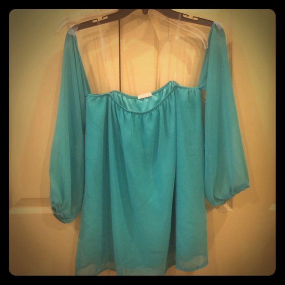 Tobi off the shoulder blouse.