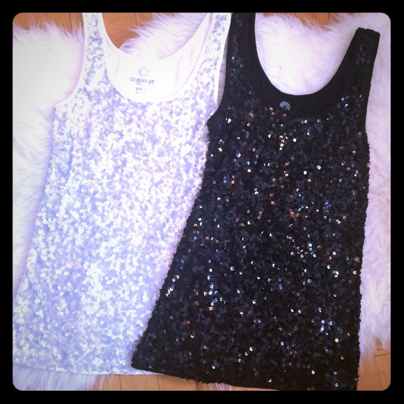 Pair of 2 Sequin Tank Tops
