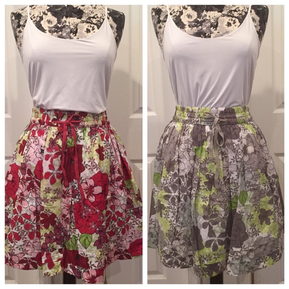 Two Floral skirts bundle