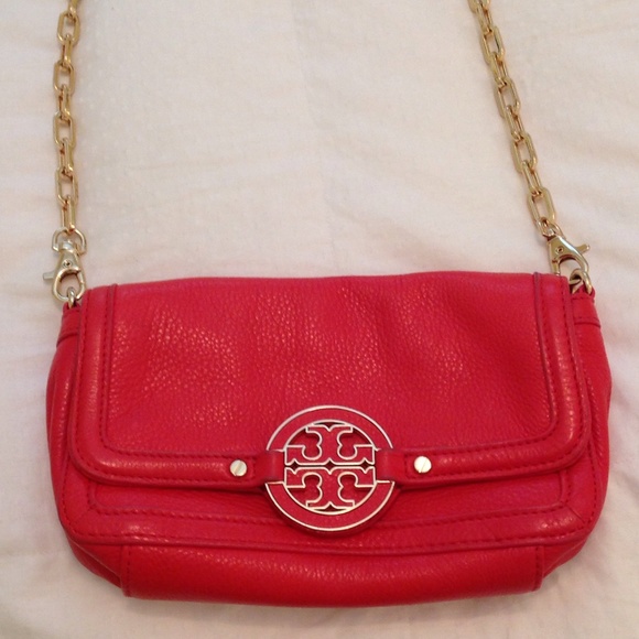 Tory Burch Handbags - Tory burch Red Clutch!