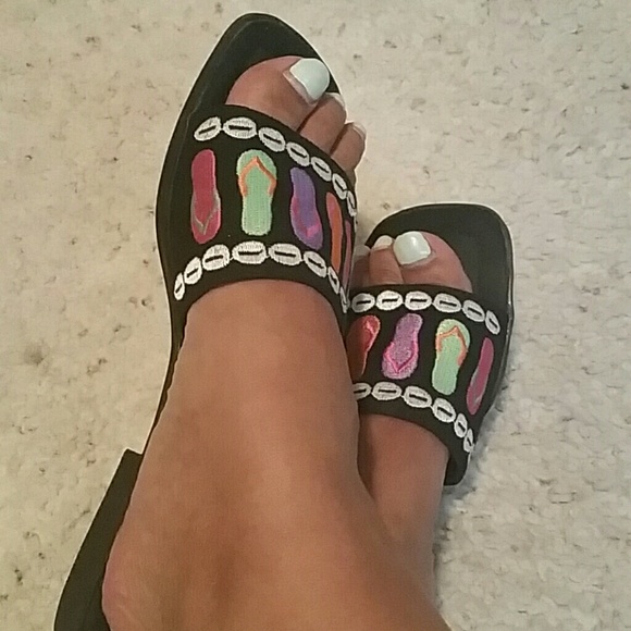 Bijou slip on sandels