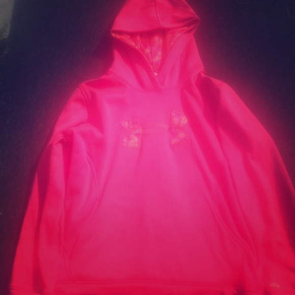 Hot pink Under Armour hoodie
